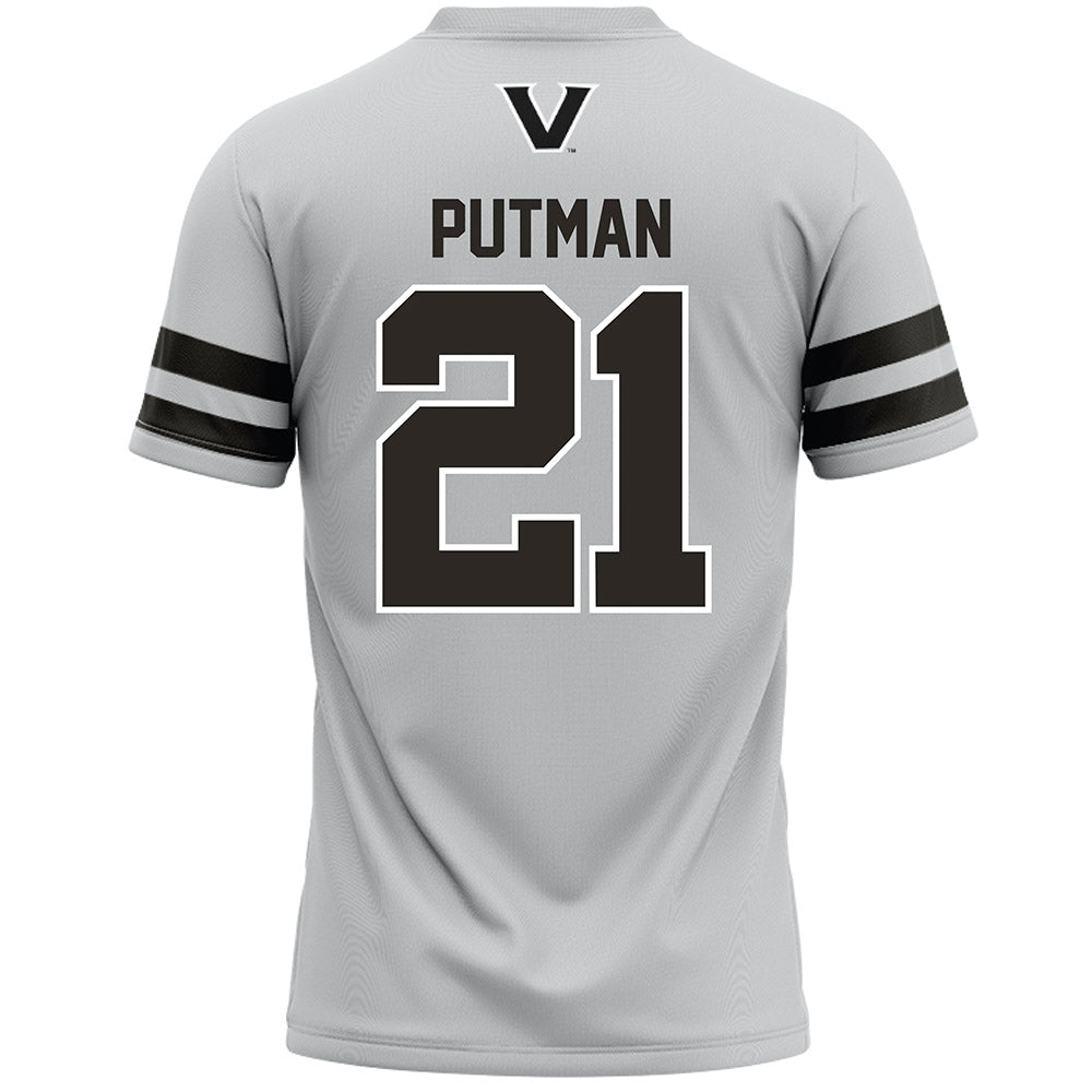 Vanderbilt - NCAA Women's Lacrosse : Gabby Putman - Grey Lacrosse Jersey -1