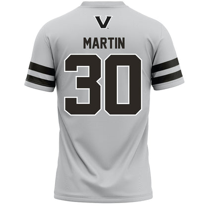 Vanderbilt - NCAA Women's Lacrosse : Emme Martin - Grey Lacrosse Jersey -1
