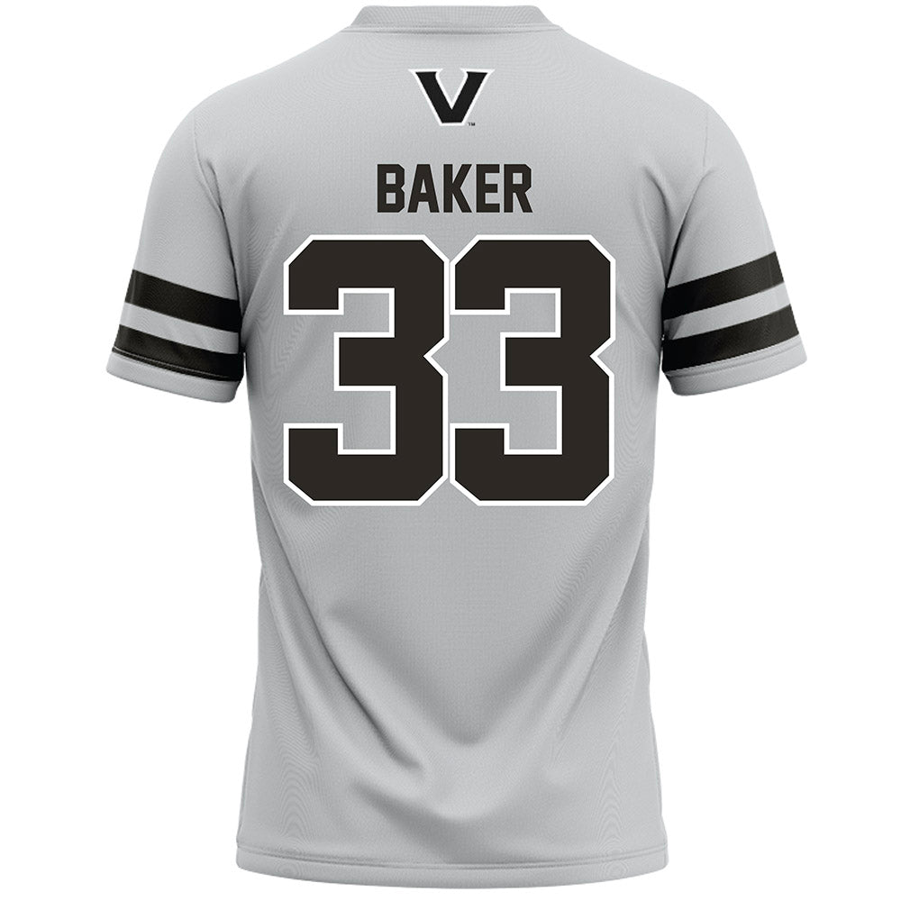 Vanderbilt - NCAA Women's Lacrosse : Brooke Baker - Grey Lacrosse Jersey