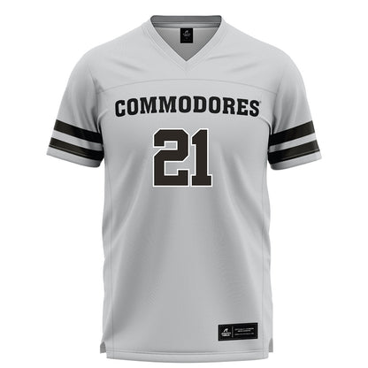 Vanderbilt - NCAA Women's Lacrosse : Gabby Putman - Grey Lacrosse Jersey -0