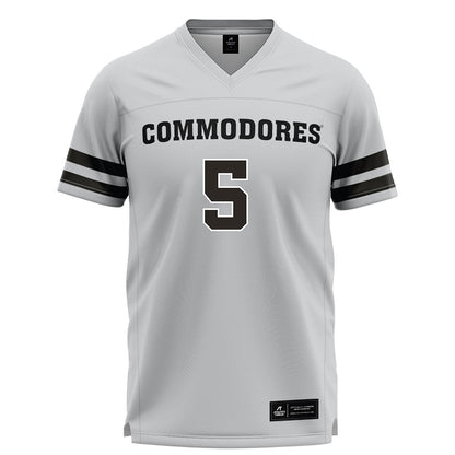 Vanderbilt - NCAA Women's Lacrosse : Alexandra Gladding - Grey Lacrosse Jersey -0