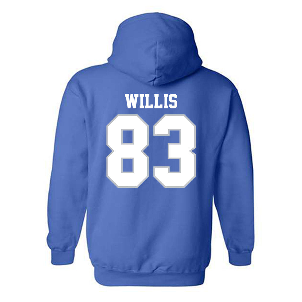 MTSU - NCAA Football : Holden Willis - Generic Shersey Hooded Sweatshirt