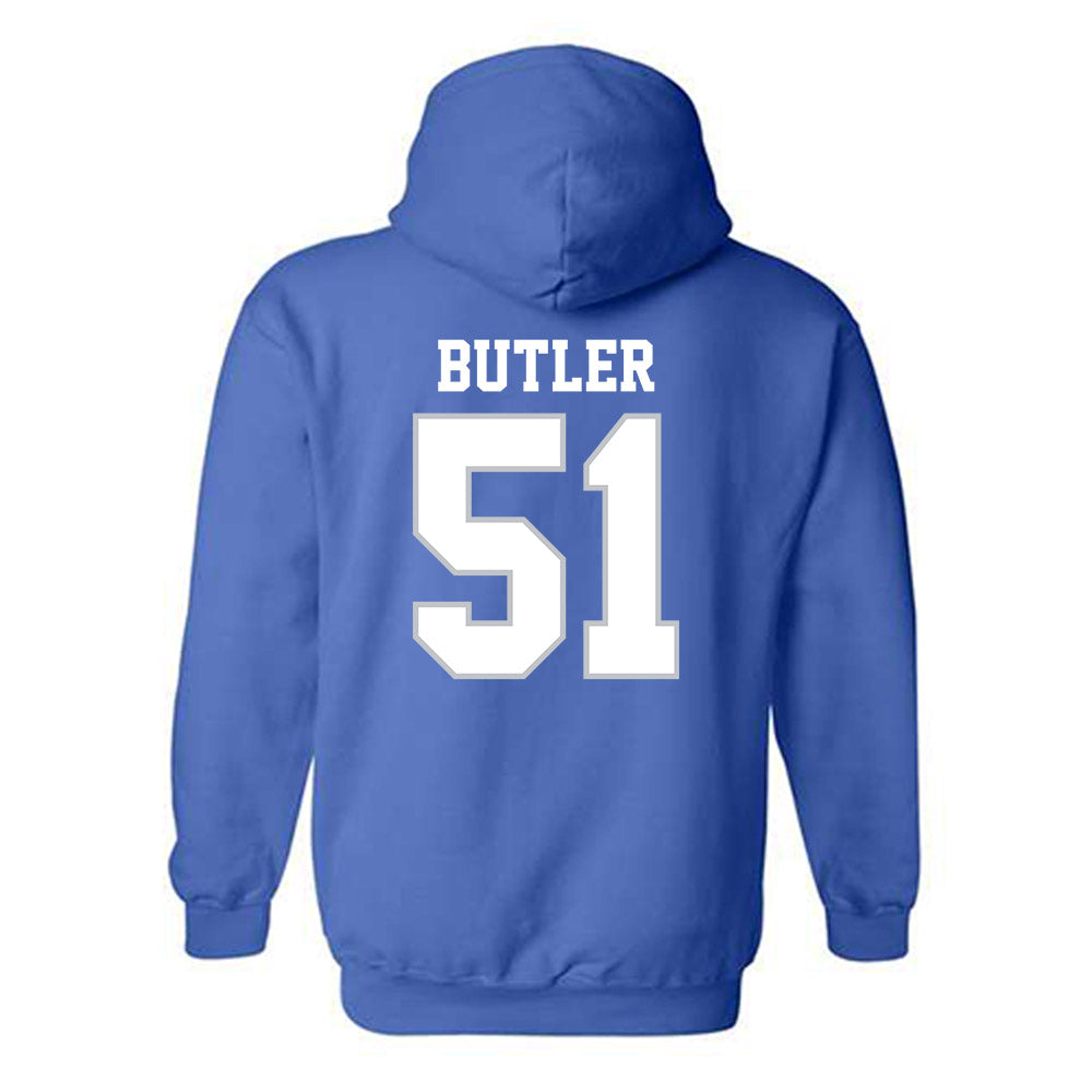 MTSU - NCAA Football : Quentin Butler - Generic Shersey Hooded Sweatshirt-1