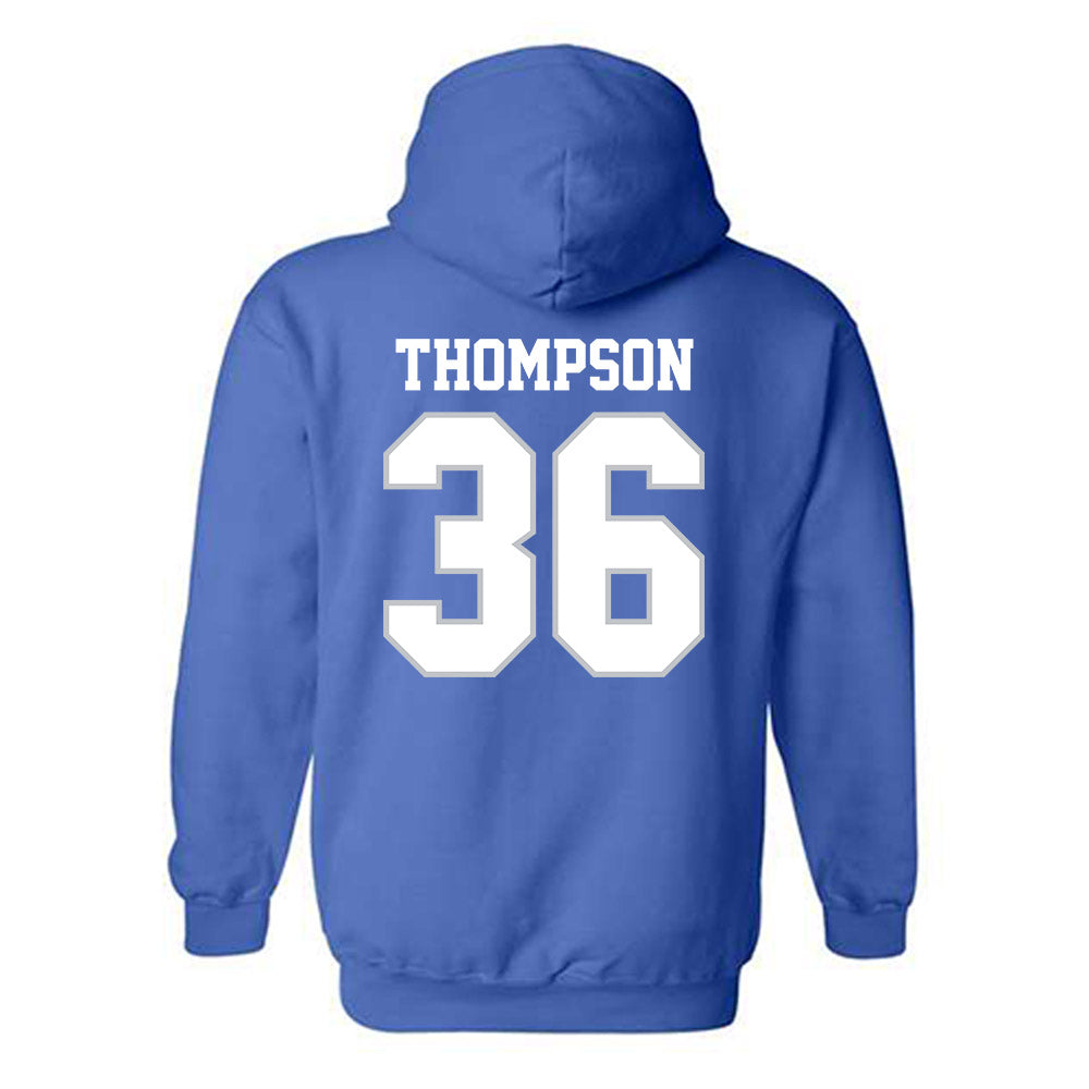 MTSU - NCAA Football : Jordan Thompson - Generic Shersey Hooded Sweatshirt