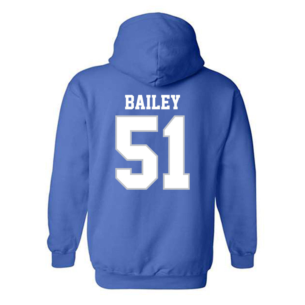 MTSU - NCAA Football : Amarrien Bailey - Generic Shersey Hooded Sweatshirt-1