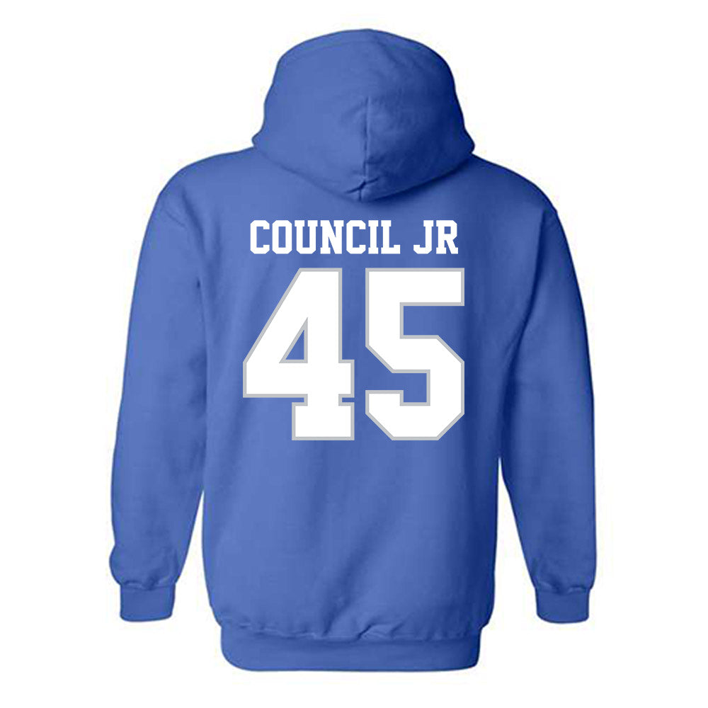 MTSU - NCAA Football : Bobby Council Jr - Generic Shersey Hooded Sweatshirt