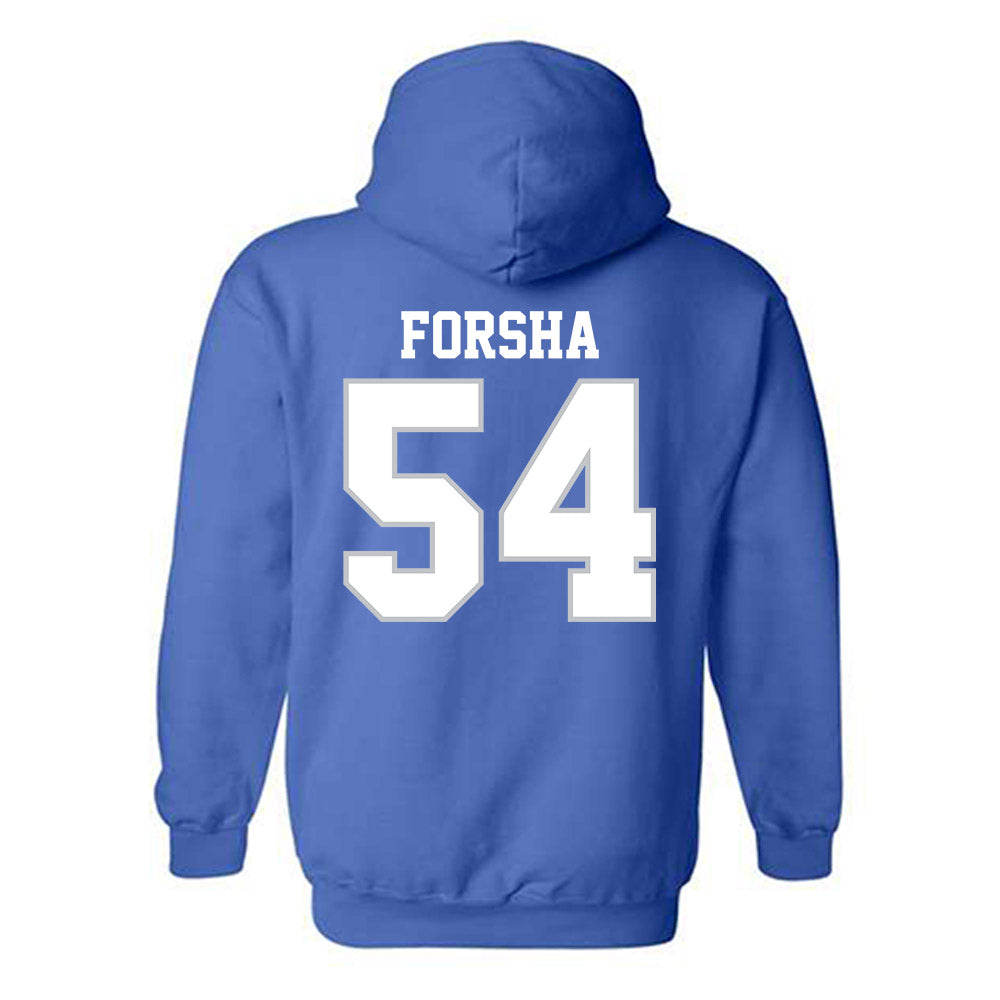 MTSU - NCAA Football : Nolan Forsha - Generic Shersey Hooded Sweatshirt