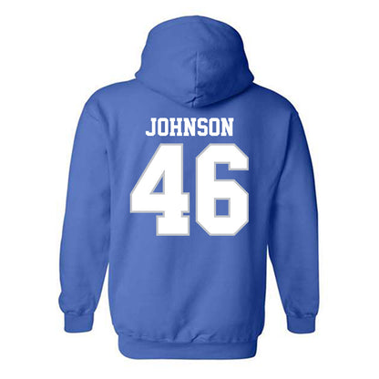 MTSU - NCAA Football : Reggie Johnson - Generic Shersey Hooded Sweatshirt