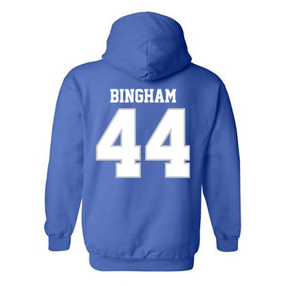 MTSU - NCAA Baseball : Logan Bingham - Generic Shersey Hooded Sweatshirt