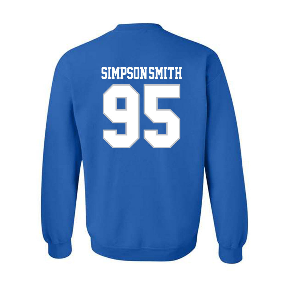 MTSU - NCAA Football : Zeion Simpson-smith - Generic Shersey Crewneck Sweatshirt-1