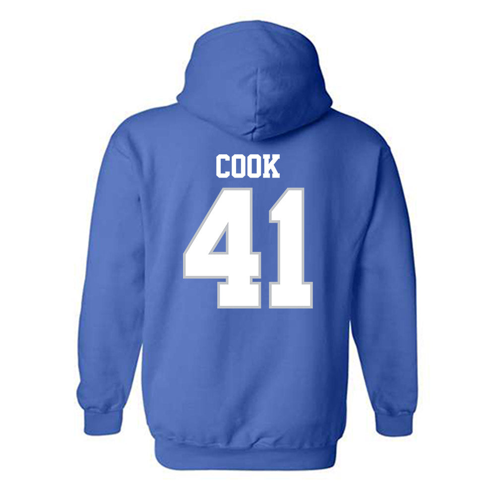 MTSU - NCAA Baseball : Calvin Cook - Generic Shersey Hooded Sweatshirt