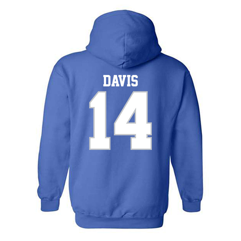 MTSU - NCAA Women's Basketball : Savannah Davis - Generic Shersey Hooded Sweatshirt-1