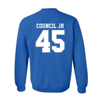 MTSU - NCAA Football : Bobby Council Jr - Generic Shersey Crewneck Sweatshirt