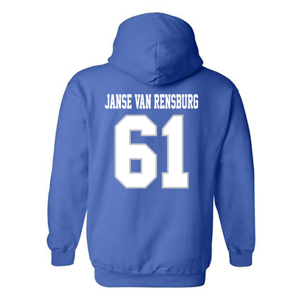 MTSU - NCAA Football : Otto Janse Van Rensburg - Generic Shersey Hooded Sweatshirt-1
