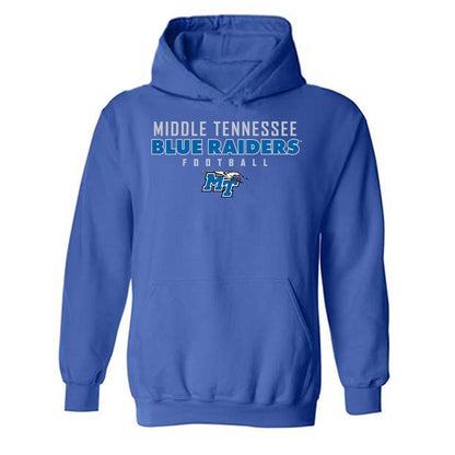 MTSU - NCAA Football : Taharin Sudderth - Generic Shersey Hooded Sweatshirt