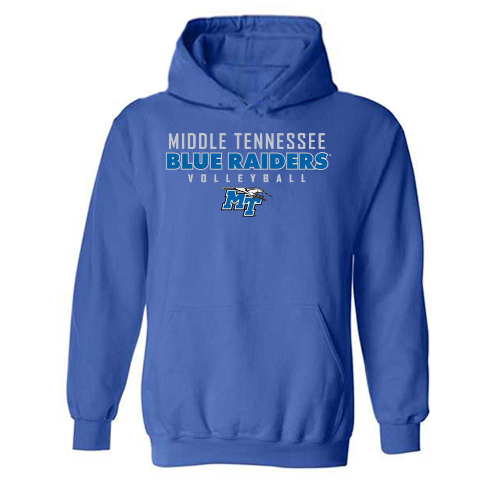 MTSU - NCAA Women's Volleyball : Ellie Watts - Generic Shersey Hooded Sweatshirt-0