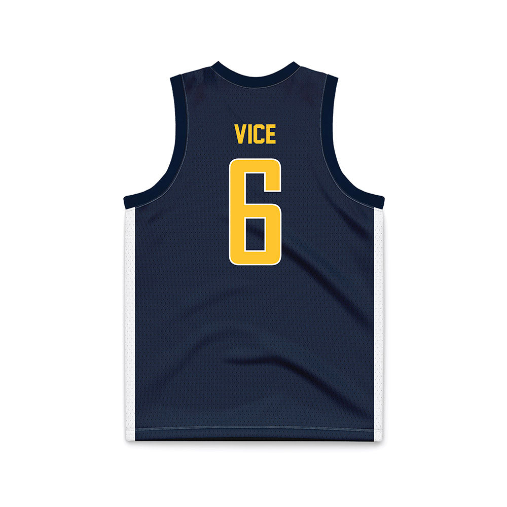 Murray State - NCAA Men's Basketball : brock vice - Blue Basketball Jersey-1