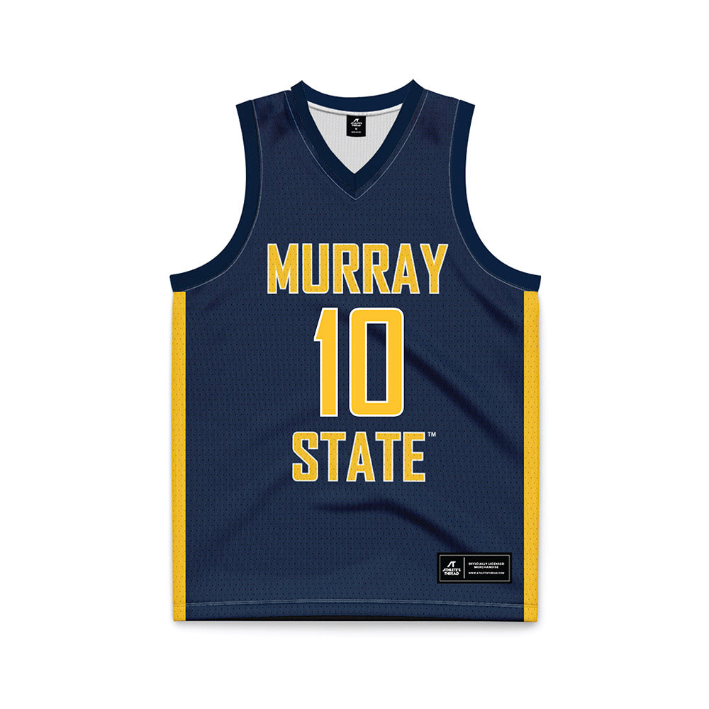 Murray State - NCAA Men's Basketball : KJ Tenner - Blue Basketball Jersey-0