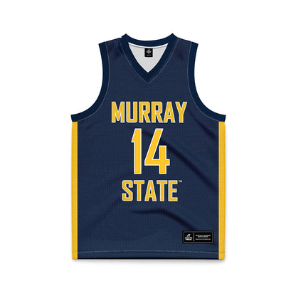 Murray State - NCAA Men's Basketball : Lachlan Crate - Blue Basketball Jersey-0