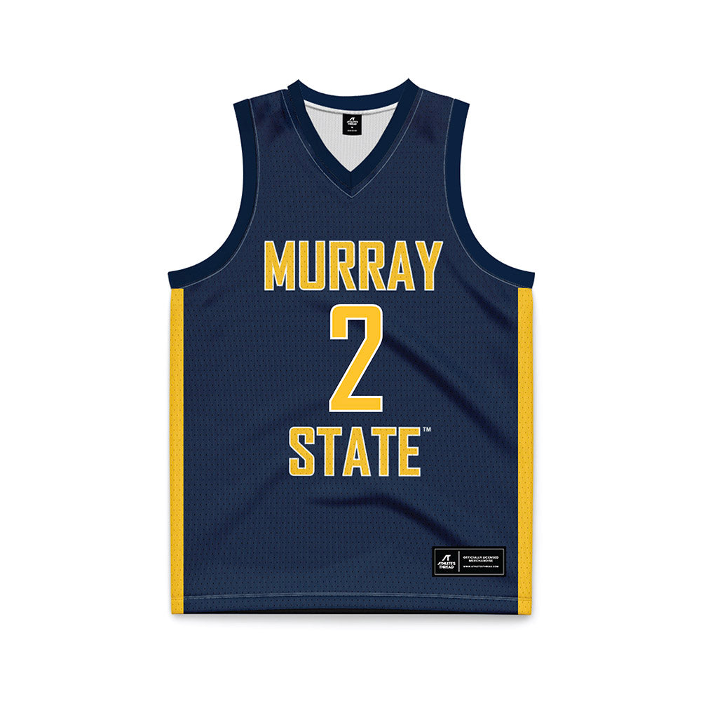 Murray State - NCAA Men's Basketball : Mathis Courbon - Blue Basketball Jersey-0