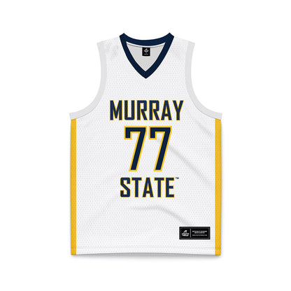 Murray State - NCAA Men's Basketball : Roman Domon - White Basketball Jersey-0
