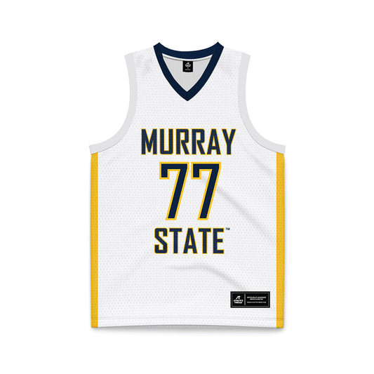 Murray State - NCAA Men's Basketball : Roman Domon - White Basketball Jersey-0