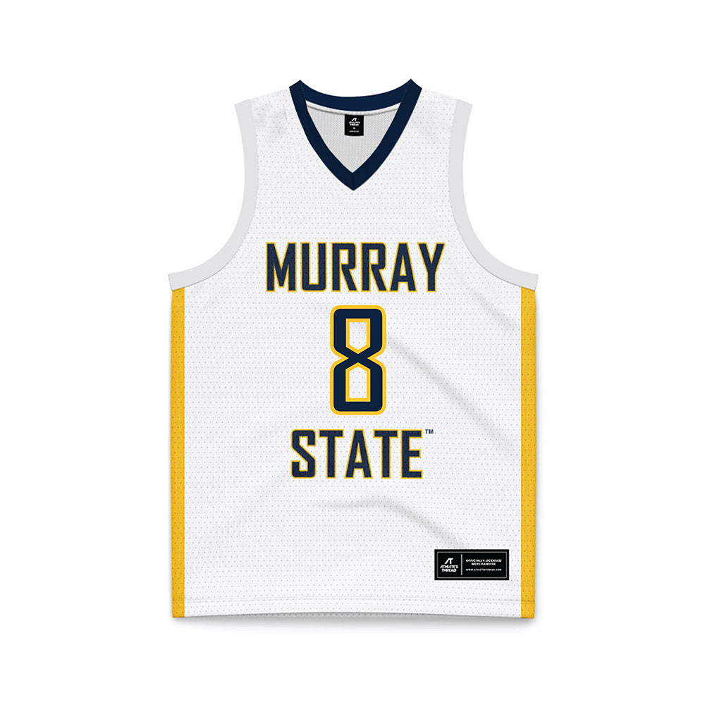 Murray State - NCAA Men's Basketball : Jayden Traynor - White Basketball Jersey-0