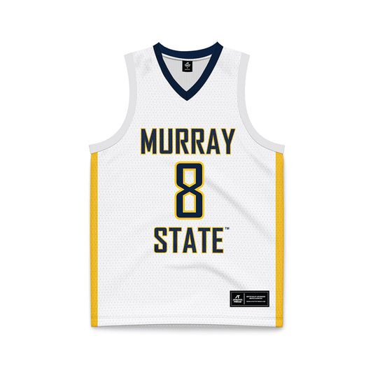Murray State - NCAA Men's Basketball : Jayden Traynor - White Basketball Jersey-0
