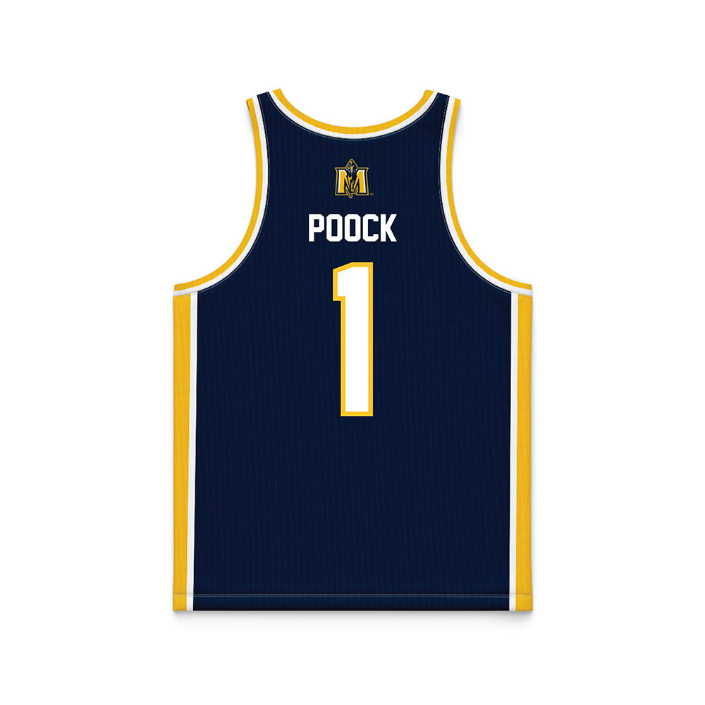 Murray State - NCAA Women's Basketball : Halli Poock - Blue Basketball Jersey