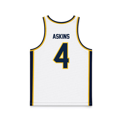 Murray State - NCAA Women's Basketball : Jaidynn Askins - White Basketball Jersey-1