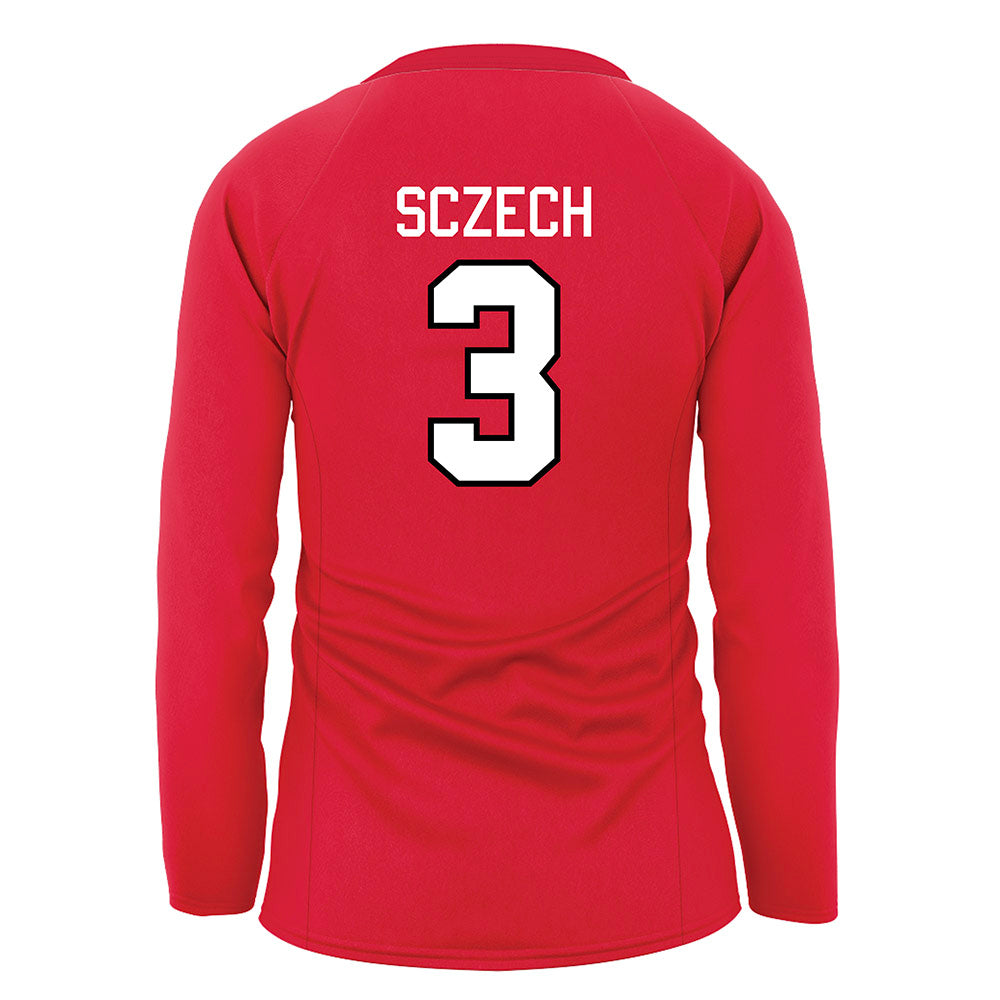 Nebraska - NCAA Women's Volleyball : Allie Sczech - Red Volleyball Jersey-1