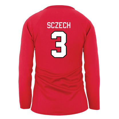 Nebraska - NCAA Women's Volleyball : Allie Sczech - Red Volleyball Jersey-1