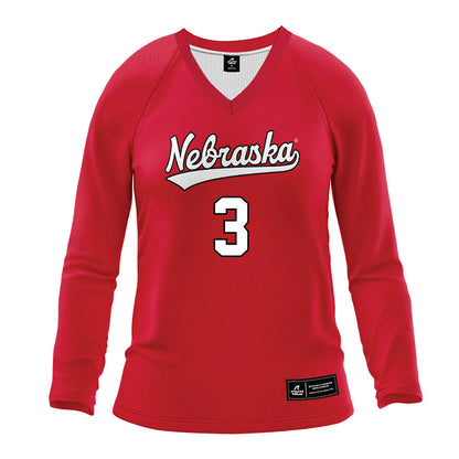 Nebraska - NCAA Women's Volleyball : Allie Sczech - Red Volleyball Jersey-0