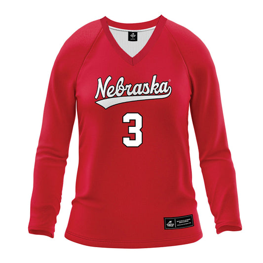 Nebraska - NCAA Women's Volleyball : Allie Sczech - Red Volleyball Jersey-0
