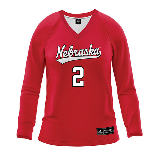 Nebraska - NCAA Women's Volleyball : Bergen Reilly - Red Volleyball Jersey-0