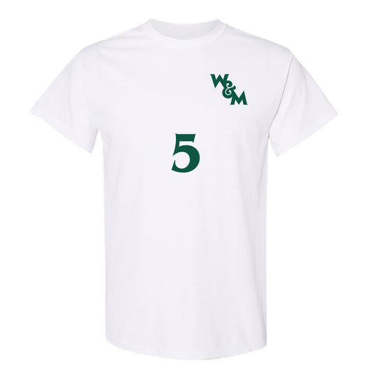 William & Mary - NCAA Men's Soccer : Noah Hiort-Wright - Replica Shersey T-Shirt-0