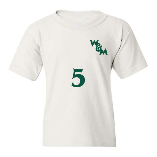 William & Mary - NCAA Men's Soccer : Noah Hiort-Wright - Replica Shersey Youth T-Shirt-0