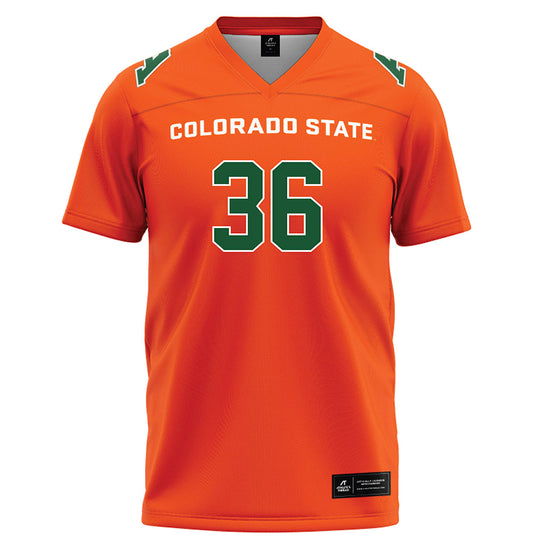Colorado State - NCAA Football : Casey Carr - Orange Football Jersey-0
