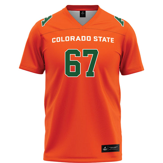 Colorado State - NCAA Football : Dylan Freebury - Orange Football Jersey-0