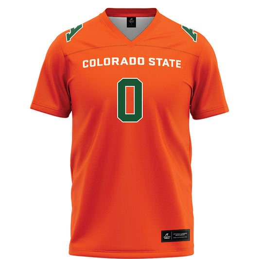 Colorado State - NCAA Football : Kobe Johnson - Orange Football Jersey