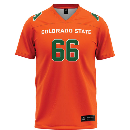 Colorado State - NCAA Football : Brycen Heil - Orange Football Jersey