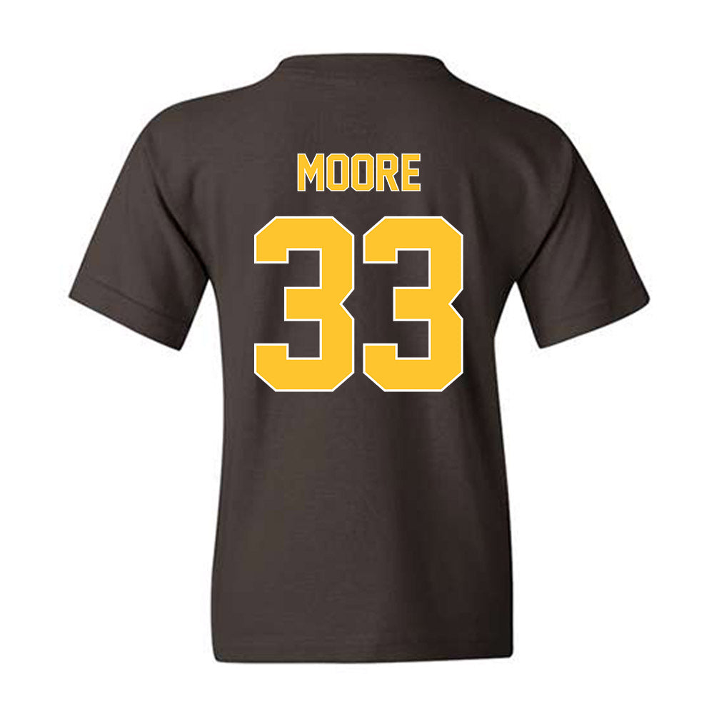 Wyoming - NCAA Football : Parker Moore - Classic Shersey Youth T-Shirt-1