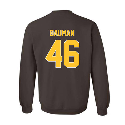 Wyoming - NCAA Football : Dash Bauman - Crewneck Sweatshirt