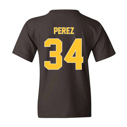 Wyoming - NCAA Football : Steven Perez - Classic Shersey Youth T-Shirt-1