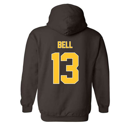 Wyoming - NCAA Football : Ian Bell - Classic Shersey Hooded Sweatshirt-1