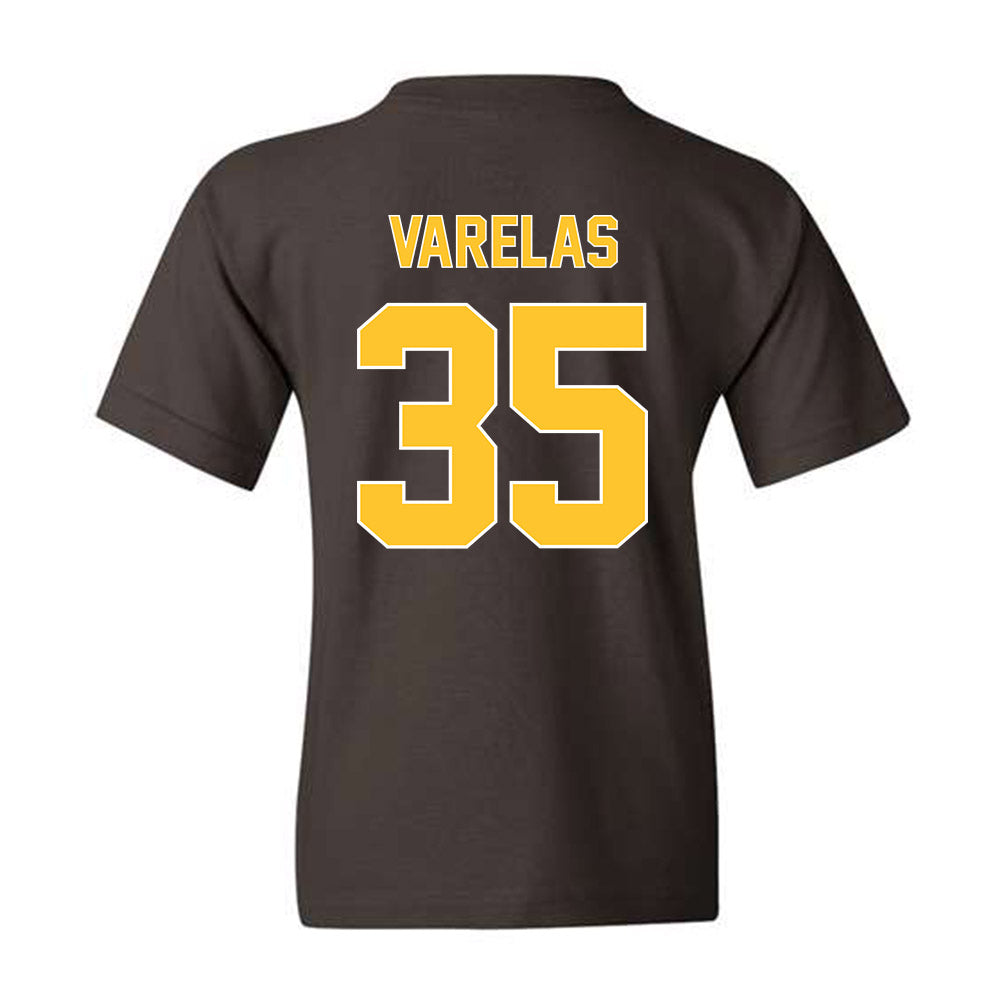 Wyoming - NCAA Football : Nikos Varelas - Youth T-Shirt