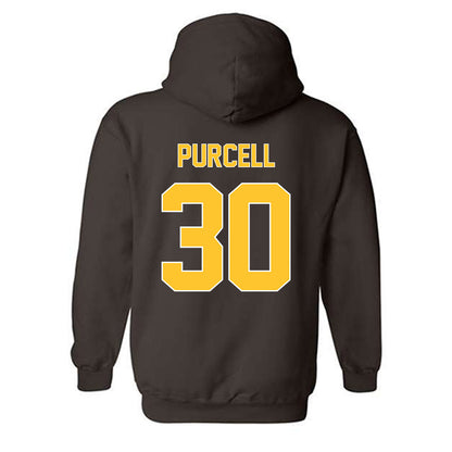 Wyoming - NCAA Football : Lafai Purcell - Classic Shersey Hooded Sweatshirt-1