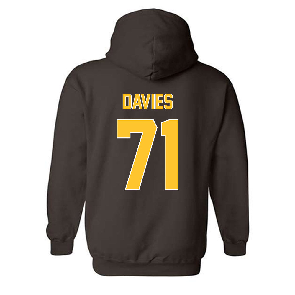Wyoming - NCAA Football : Jake Davies - Hooded Sweatshirt