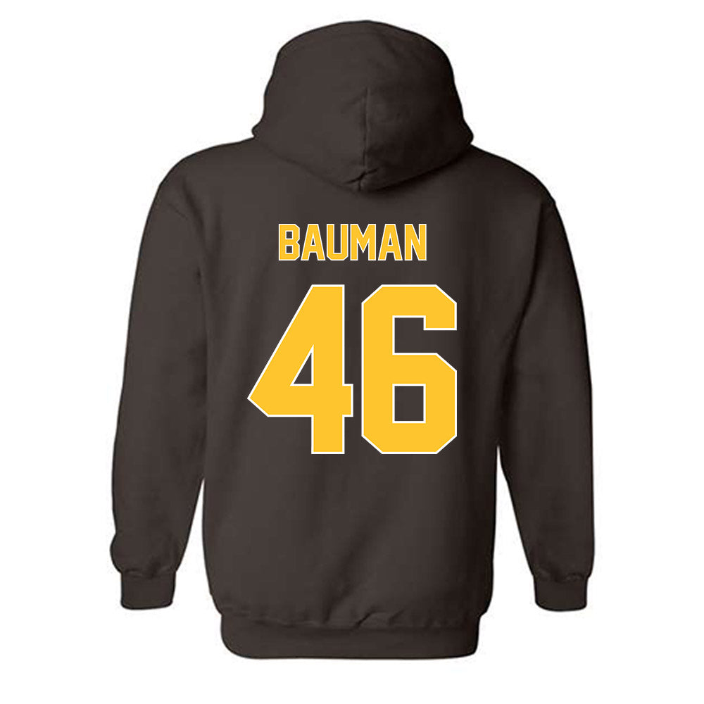 Wyoming - NCAA Football : Dash Bauman - Hooded Sweatshirt