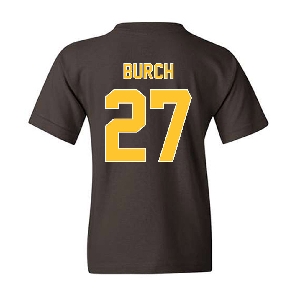 Wyoming - NCAA Football : Dontae Burch - Classic Shersey Youth T-Shirt-1